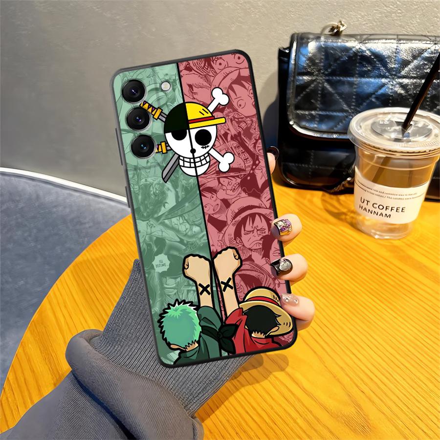

Ones Pieces Luffys Zoros Cartoon Case for Samsung Galaxy A06 A01 A02 A07 A10 A20 A50 A70 A05 A30 A40 Note 20 Ultra 9 10 A04 A03 Galaxy A40