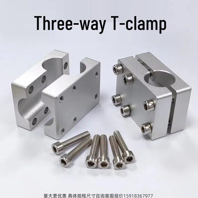 

90° T-Type Light Shaft Cross Bracket Connector and Mounting Base Detachable T-Type Clip 8x8 Aluminum