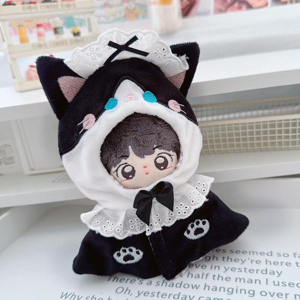 For 17cm Labubu Doll Clothes Fashion Clothes Cloak Doll Clothes Color Match Cape Dolls Accessories Cute Decoration Little Clothes