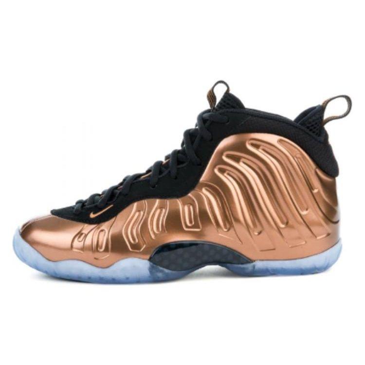 

Женские кроссовки Nike Little Posite One GS Copper Черный металлик-медь 644791-004