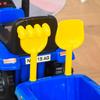 Ride-On Tractor with Trailer, Horn, Sand Toys, from 1 Year, Plastic+Metal, Blue, 91 X 29 X 44cm