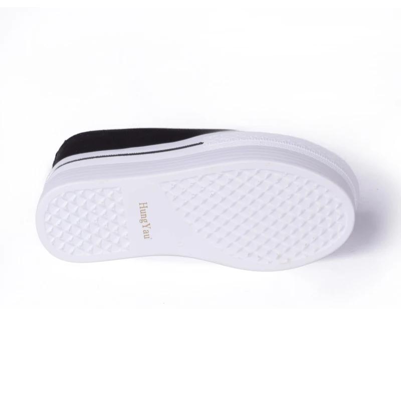 Fashion Wedges Canvas Shoes Woman Platform Vulcanized Shoes Hidden Heel Height Increasing Casual Shoes female chaussure femme