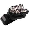 Car Sun Visor Organizer with Rhinestone Detail and Firm Grip for Eyewear and Card Storage Suitable for Most Vehicles