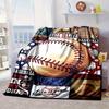 Baseball Passion And Heritage Blanket Flannel Blanket for bed, sofa, Camping, Hiking, Picnic Essentials, gift for family Fan gifts