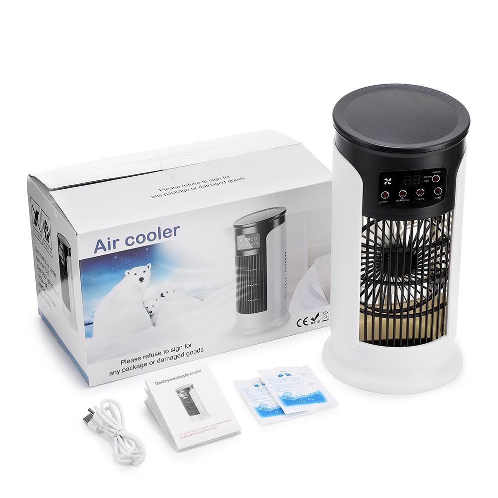 USB Mini Portable Air Conditioner Cooler Fan Water Cooling Air Conditioning for Home Office - Compact Air Cooler белый