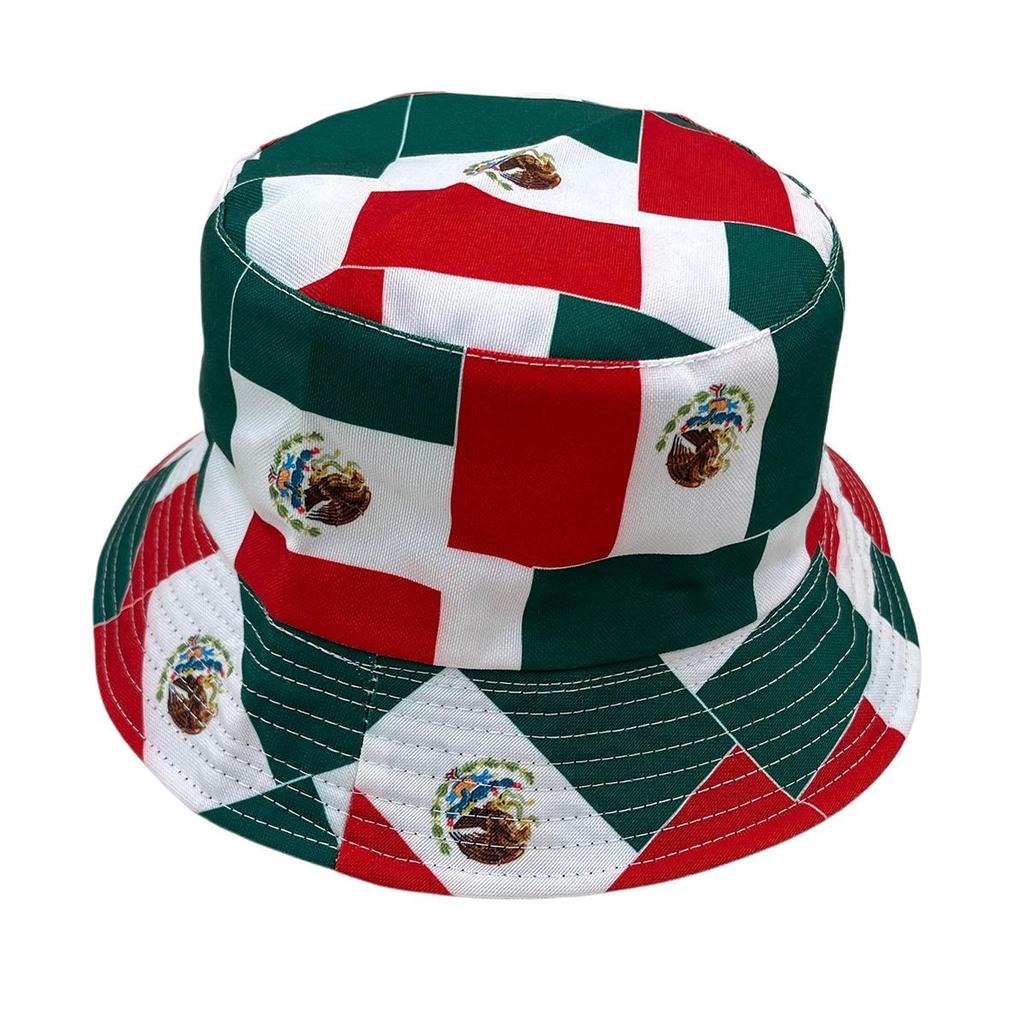 Bucket Hat Plus Size Patch Double-Sided Wear Polyacetic Fiber Thick Premium Gothic Running Custom National Flag Bucket Hat