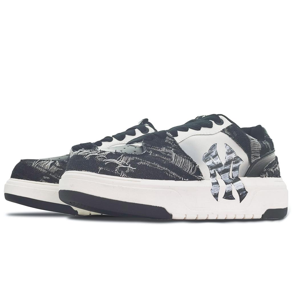 MLB Chunky Liner Low top Skateboard Shoes Unisex Black White 3ASXCA12N-50WHS(Team188-)