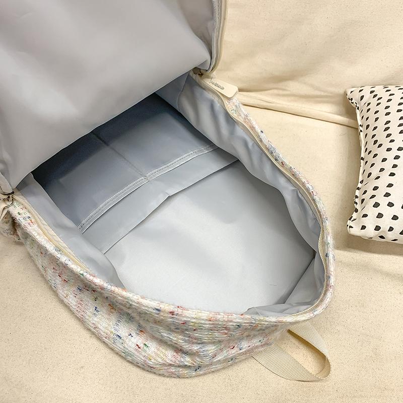 Student Schoolbag Women's Knitter Backpack