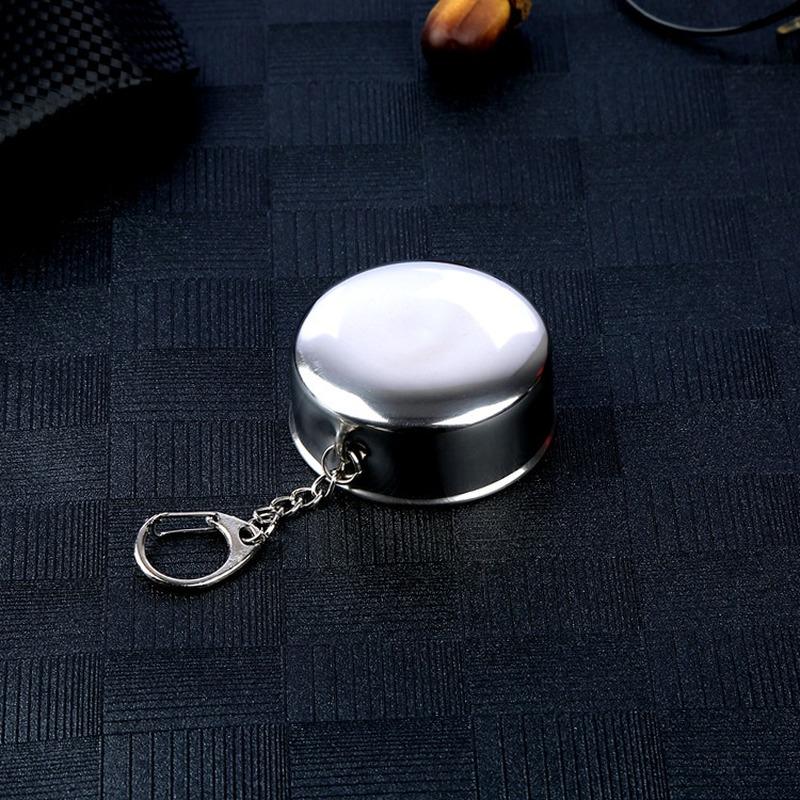 Stainless Steel Expansion Cup Outdoor Folding Cup with Key Ring Small Expansion Cup Water Cup