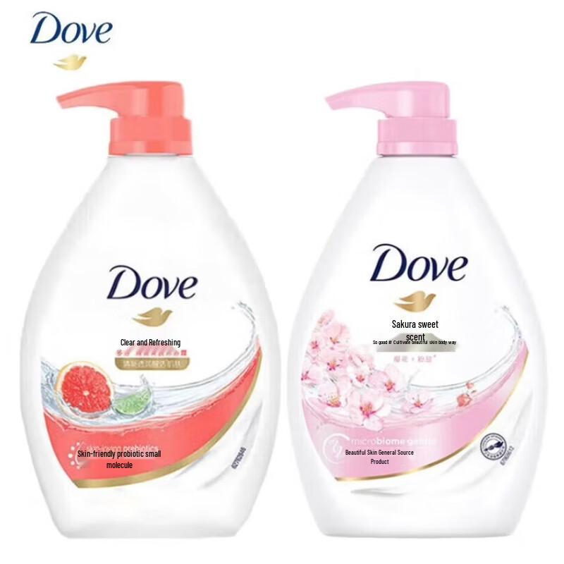Dove Refreshing & Cherry Blossom Shower Gel Duo