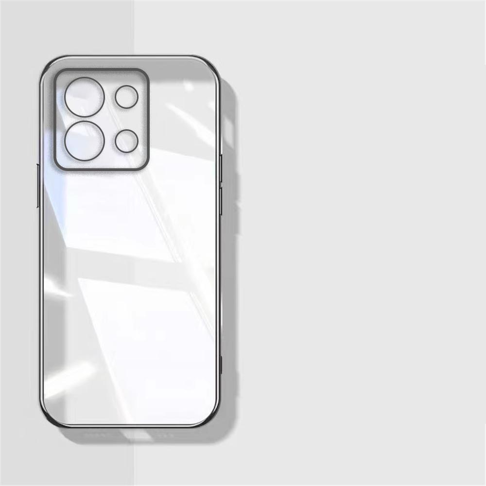 14 C Luxury Transparent Plating Phone Cases For Xiaomi Redmi 14C 12C 13 10C 10 13C 12 10A A3 9 9A A1 A2 Plus Soft Silicone Cover