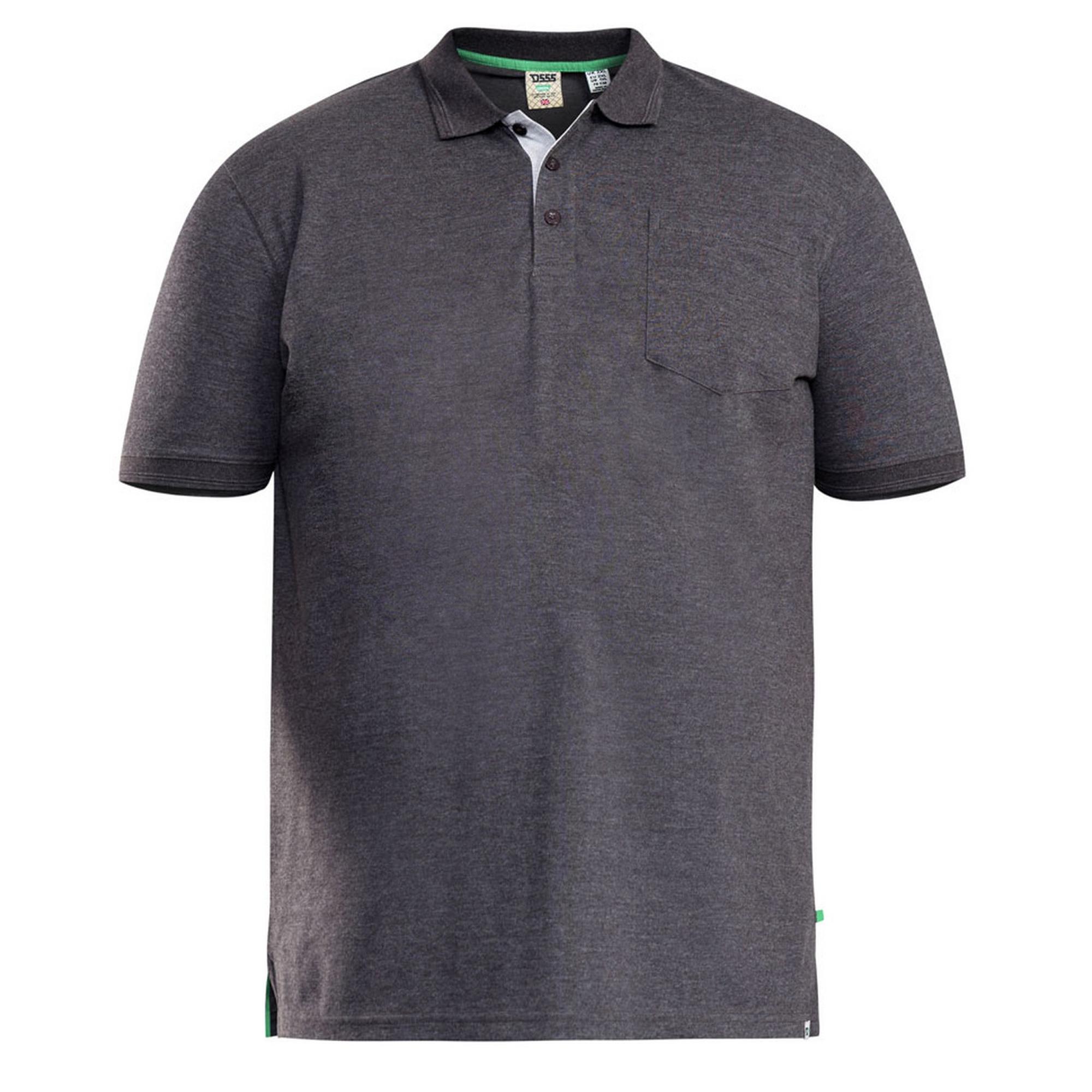 Duke Heren D555 Grant Pique Kingsize poloshirt 3XL houtskool