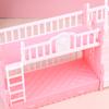 Giocattolo per bambole Mobili in stile europeo Letto a castello Letto a castello doppio Giocattolo di compleanno per ragazza
