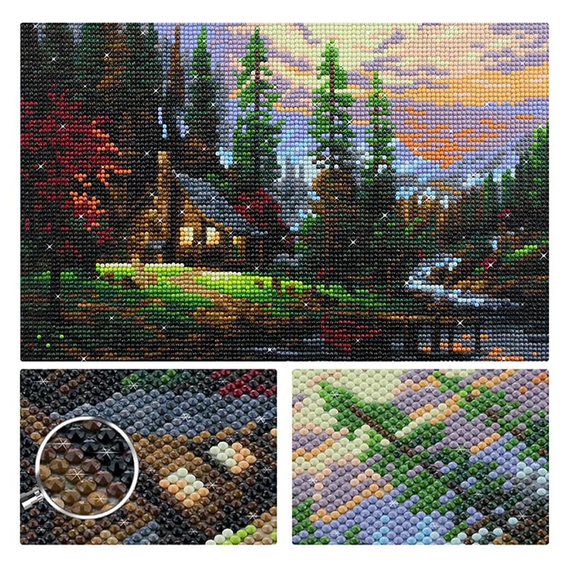 DIY Diamond Painting Buildings and Streets Stitch Kit Mosaic Art Diamond Painting Full Circle/Square Diamond Home Decoration