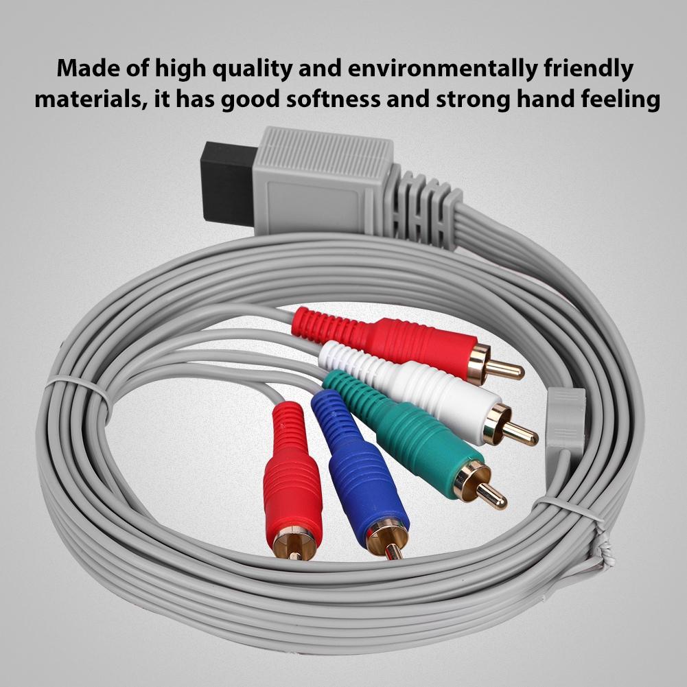 High Definition AV Audio Video Adapter HDTV Component Cable Wire For Wii U Gaming System