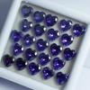 12 Pcs Lot Natural Purple Sapphire Heart Cut Certified Loose Gemstones