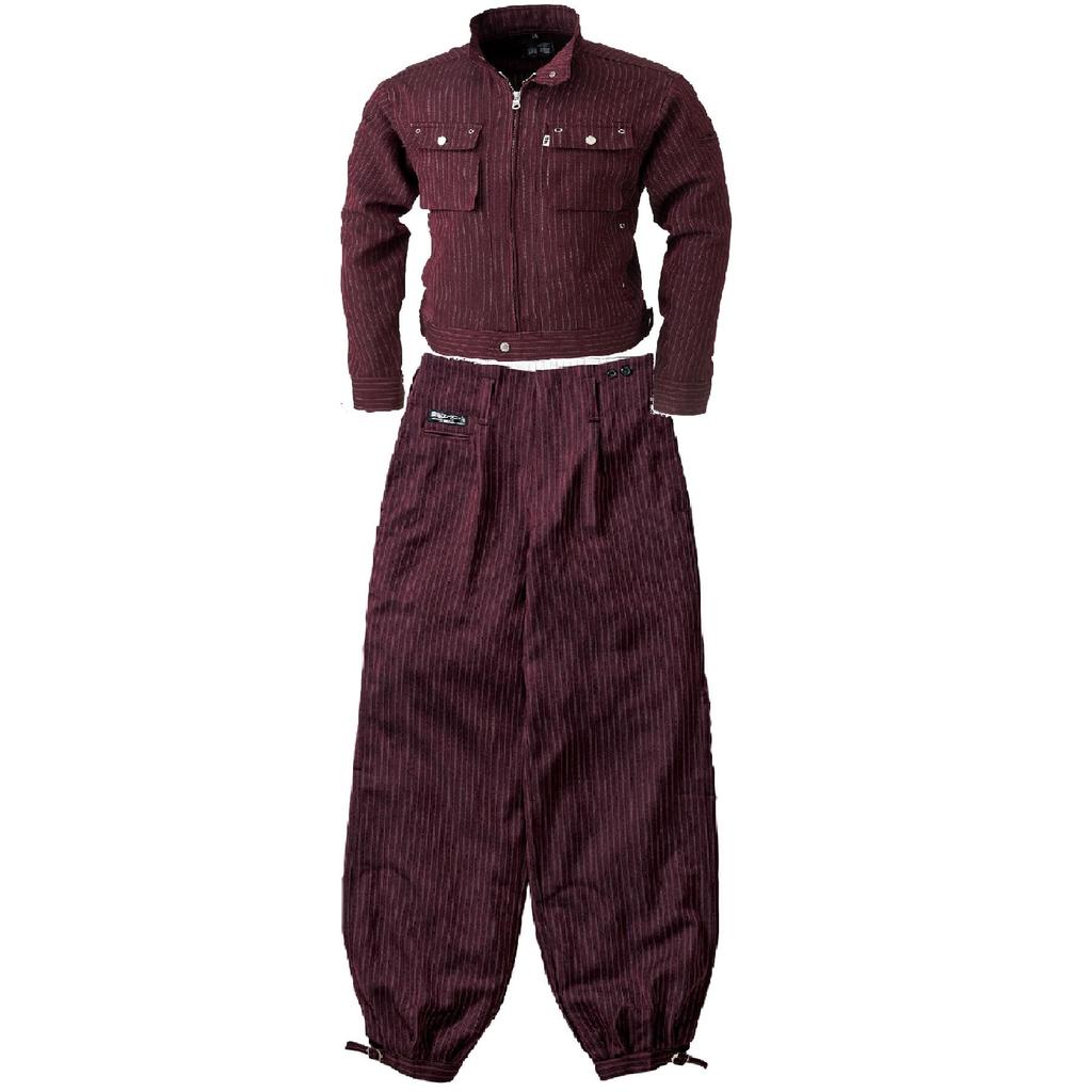 Toraichi Jacke Lange Kniebundhosen Arbeitskleidung Arbeit Bau Größe 4L x 95cm Dunkelrot [Toraichi] Rider's & (4309s554414) Set, Hosen, Kniebundhosen,