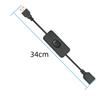 2 PCS USB Cable With Switch ON/OFF Cable Extension Toggle for USB Lamp USB Fan Power Supply Line Durable Adapter USB Headset LED