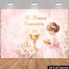 2D Mi Primera Comunión Backdrop First Communion Photography Background