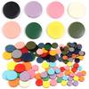 10-30pcs Colorful Wooden Beads Spray Painted Straight Hole Flat Round Bead Pieces For Jewelry Making DIY Necklace Bracelet Decor
