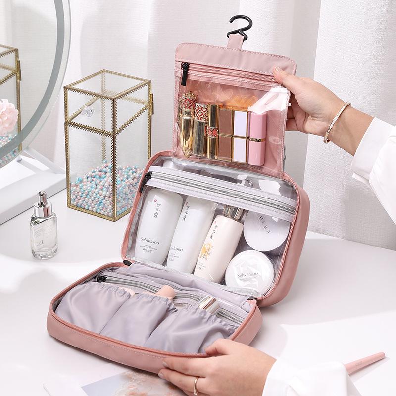TOMILL Waterproof Travel Wash Bag with Wet/Dry Separation, Large Capacity, Portable Cosmetic & Shower Storage