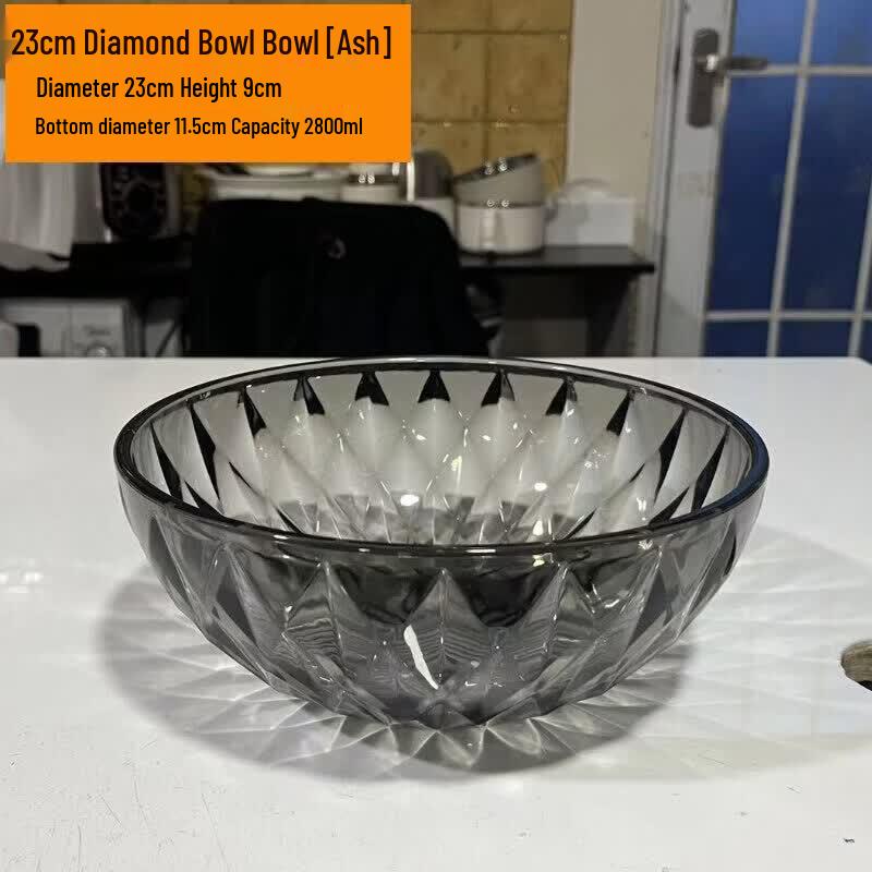 Transparent Acrylic Salad Bowl