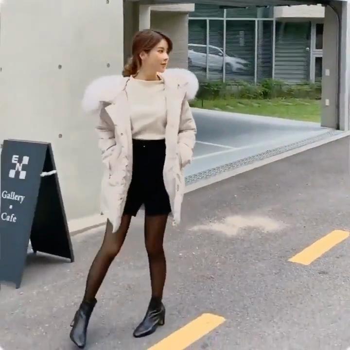 

Новая модная осенняя куртка на хлопковой подкладке, студенческая версия свободной куртки на хлопковой подкладке, женское пальто средней длины, зимняя женская мода M