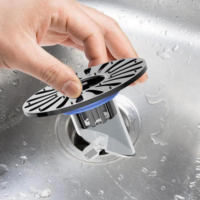 Bathroom Drain Strainer Filter Drain Cover Plug Bathroom Drain Stopper Sink Plugs Hair Catcher Odor Filter For Bathroom Shower