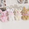 Adorable Rabbit Doll Pendant Accessory Star and Love Heart Pattern Pendant Charm Ornament Perfect for Keychains and Bags