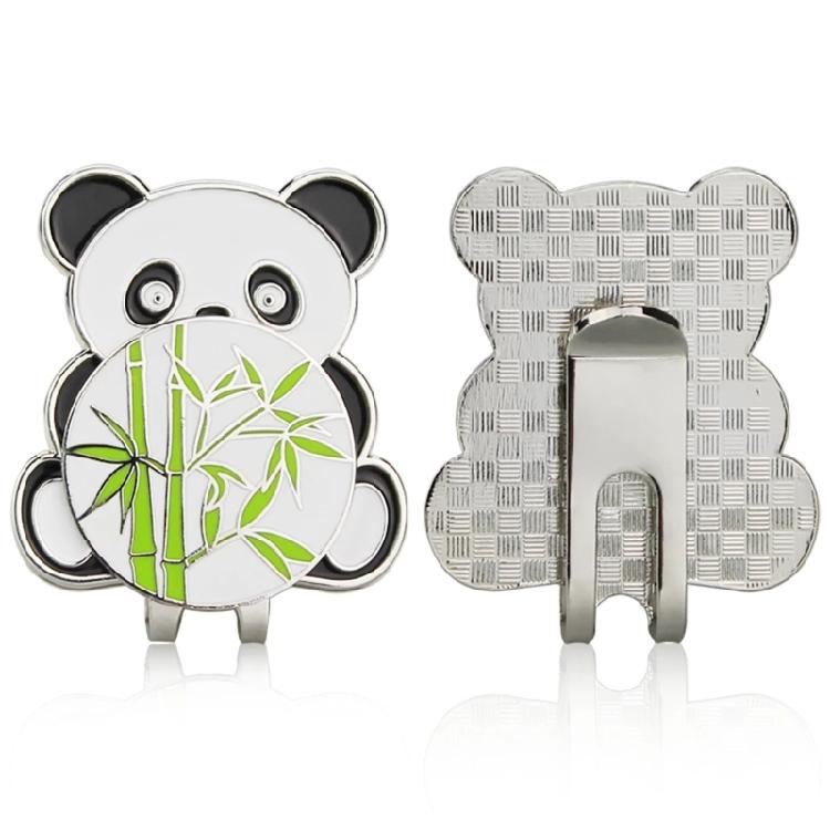 Lovely Panda Pattern Golf Hat Clips Golf Ball Marker Holder Golf Cap Clips