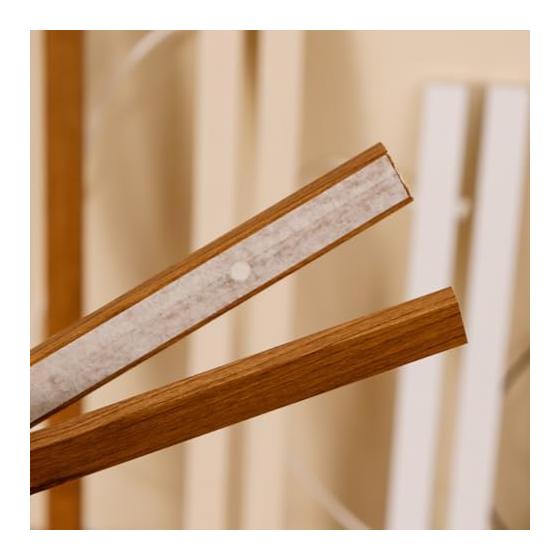 Hana-no-do Wooden Tapestry Rod, Poster Hanger, Picture Frame, Wall Display, Strong Magnetic, No Drilling Required, Natural Wood with Leather Strap,