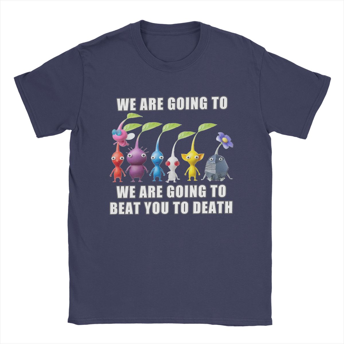 

Casual Pikmin Meme T-Shirt Men Round Neck Pure Cotton T Shirts Short Sleeve Tees Classic Tops 4XL