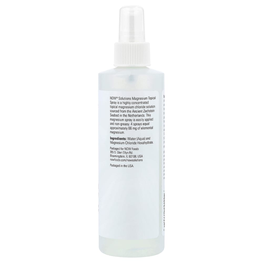 Now Foods Magnesium Topical Spray 8 Fl Oz (237 Ml)