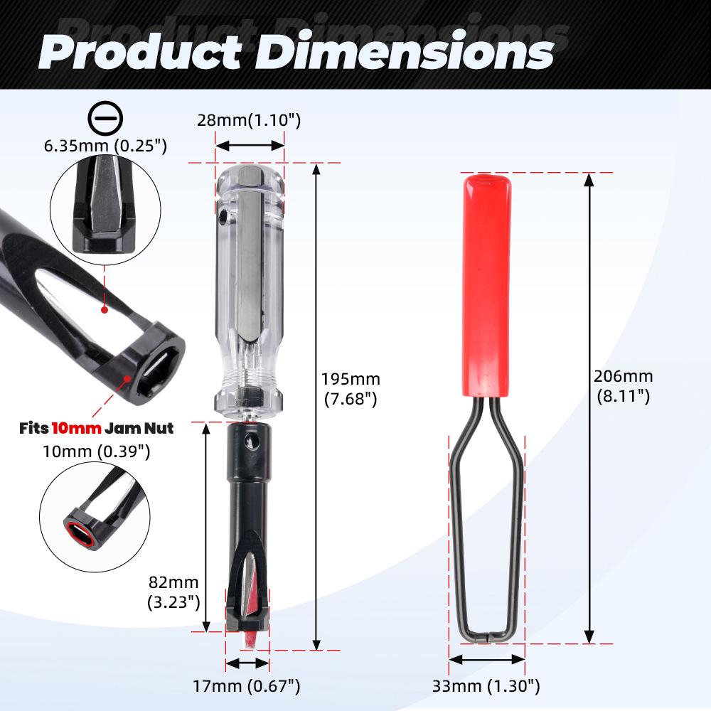 10mm Slotted Valve Adjustment Tool for Engine