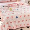 Cute Cartoon Printed Thin Blanket Summer Cooling Air Condition Quilt Single Double Bed Household Lightweight Comforter Bedspread