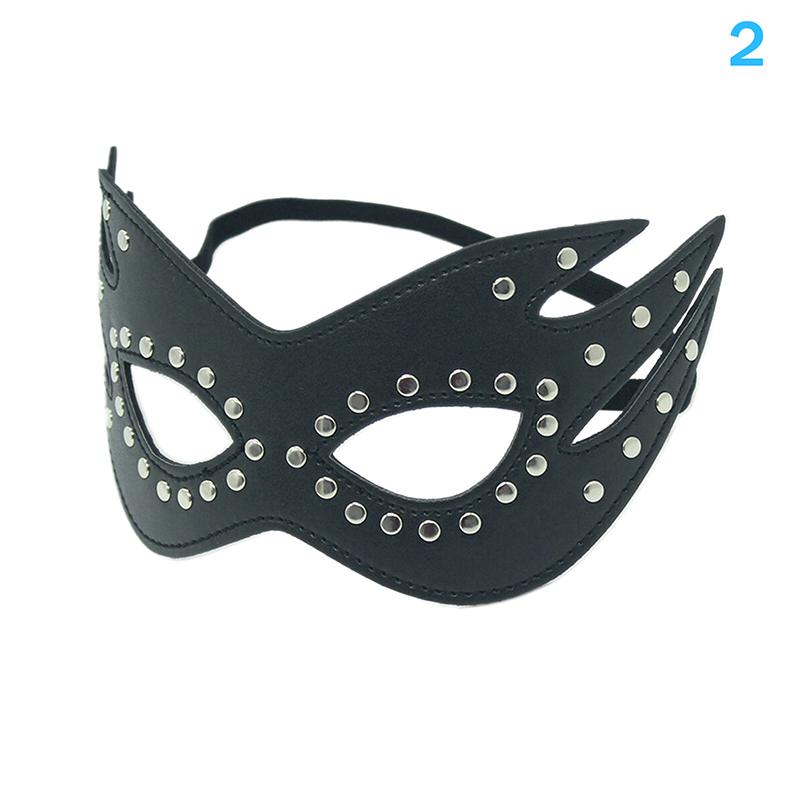 1Pc Women's Bat Sexy Mask Blindfold PU Leather Adjustable Cosplay Accessory for Masquerade Halloween Party Goth Eye Harness