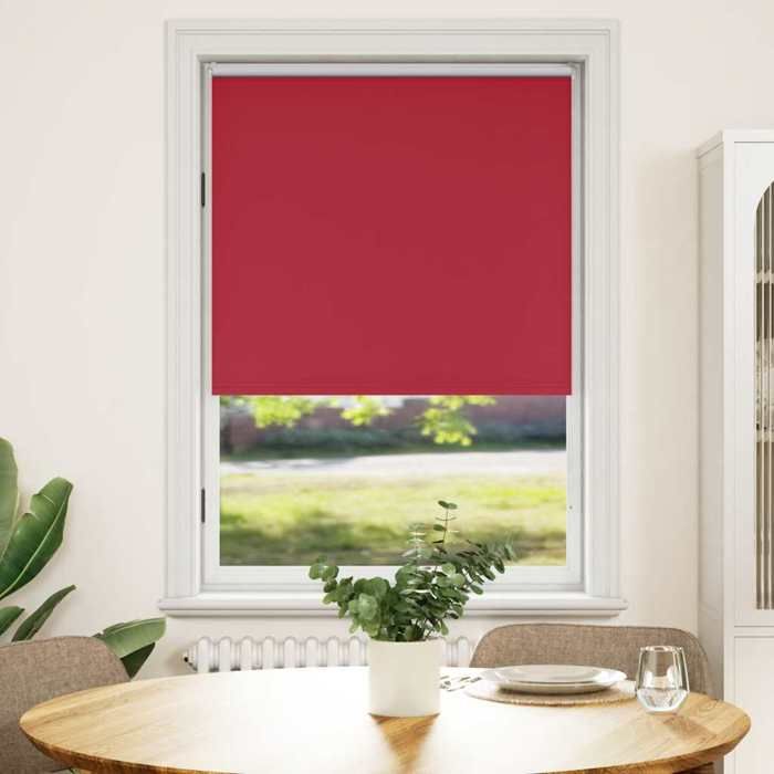 Blackout Roller Blind 100 X 175 Cm Red 240119
