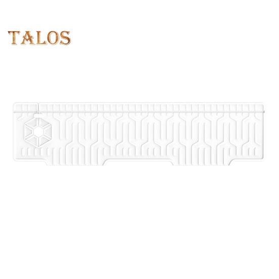 Silicone Faucet Sink Splash Guard Mat Foldable Drain Mat Non-Slip Multiple Drain Holes Adjustable Faucet Protector for Kitchens