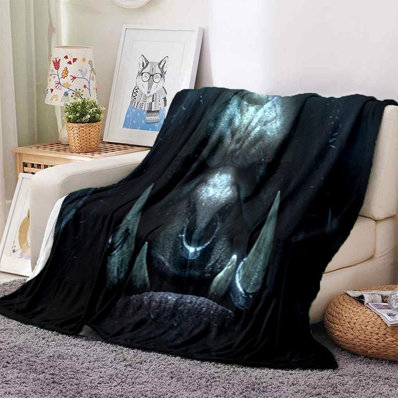 classic game World of Warcraft Frozen Throne blanket Soft and portable four season home bed, sofa blanket, office travel, lunch break, warm blanket Y7