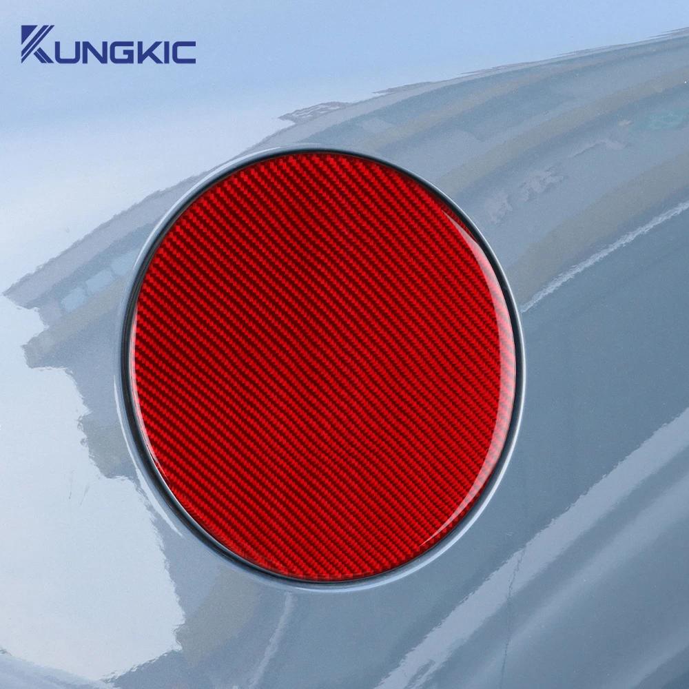 Carbon Fiber Fuel Tank Cap Cover Sticker for Mazda 3 Axela 2019-2025 LHD RHD Interior Accessories