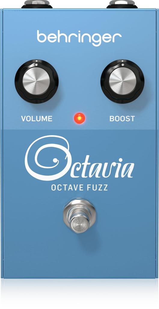 Behringer OCTAVIA OCTAVE FUZZ Upper Octave Fuzz Pedal with Durable True Bypass and Simple Controls Vintage-Style Housing, Design,