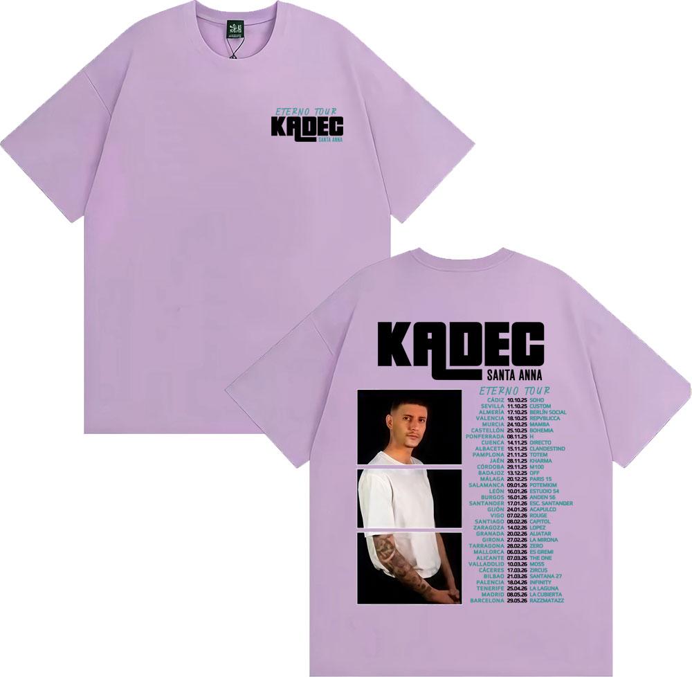 Kadec Santa Anna Eterno Tour 2026 Graphic Tshirts Men Women Fashion Vintage Short Sleeve T Shirts 100 Cotton Oversized Tshirt