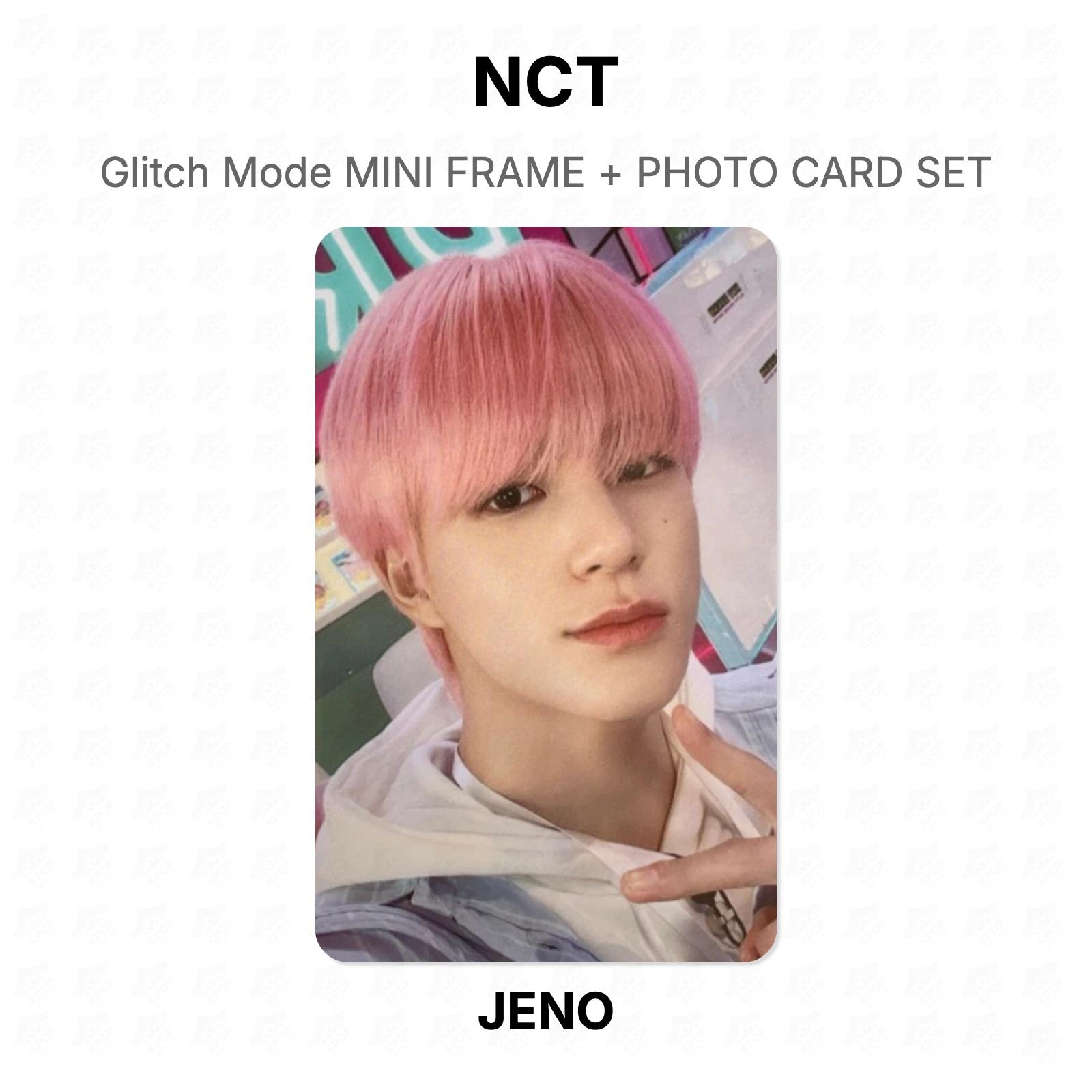 NCT Glitch Mode МИНИ-РАМКА + НАБОР ФОТОКАРТОЧЕК Официальная фотокарточка JENO