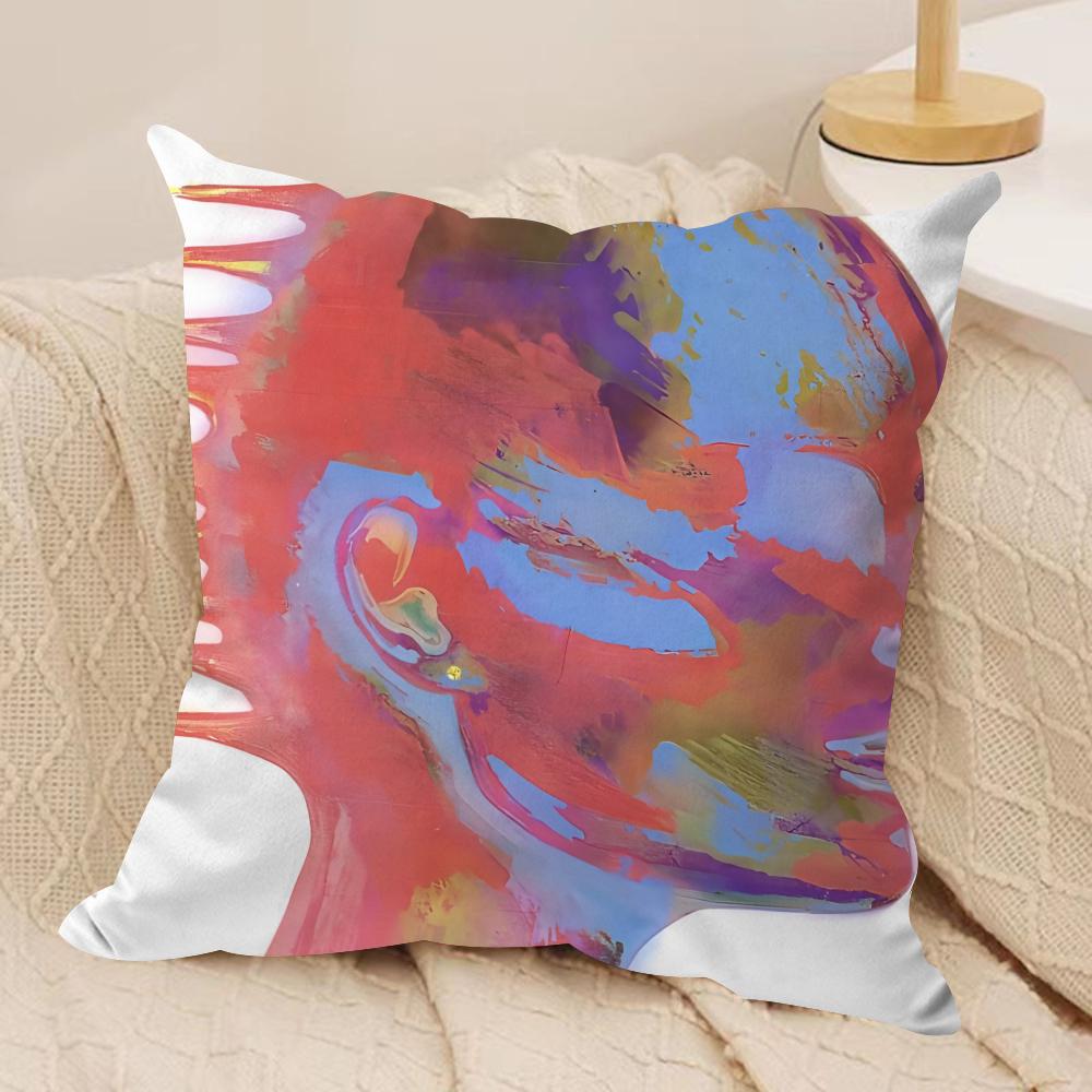 Music Band LLANY Cushion Cover Soft Plush Fabric DoubleSided Printed Cushion Covers for All Seasons Home Decor