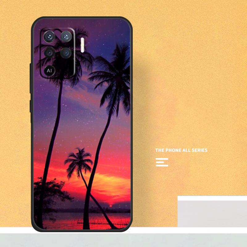 

Stars Space Palm Trees Case For Oppo A80 A60 A40 A6 A5 Pro A15 A16 A17 A57 A94 A74 A54 A76 A96 A18 A38 A58 A78 A98 OPPO A57 5G