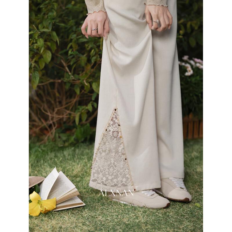 Cloud Mist Light Gauze Women's High-Waist Loose Long Pants