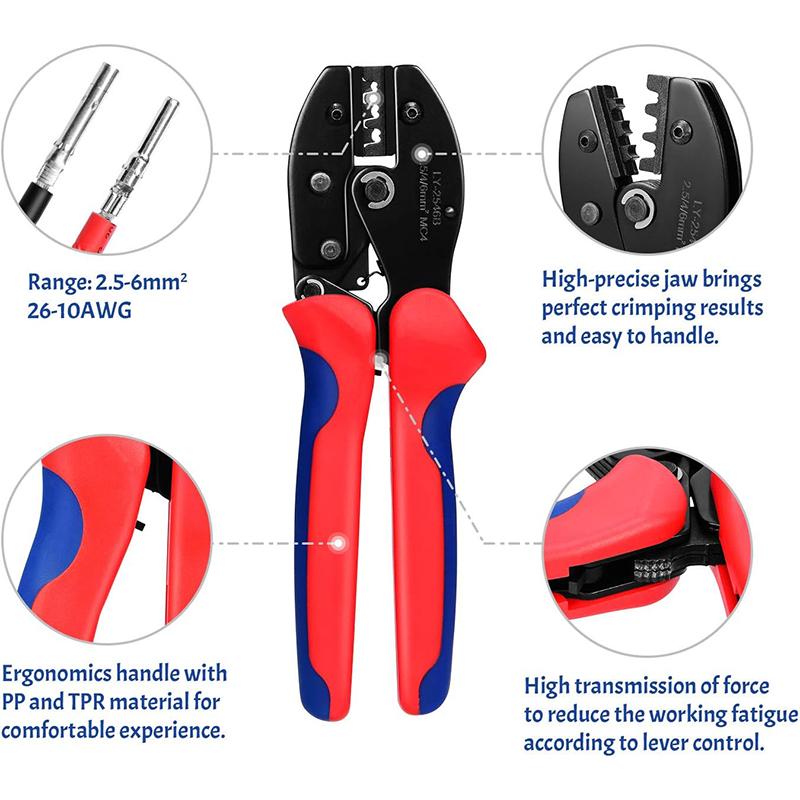 Solar Crimping Tool Cable Connector Multitool Pliers Crimper Pliers Solar Connectors Cable Pliers Electrician Terminal Hand Tool