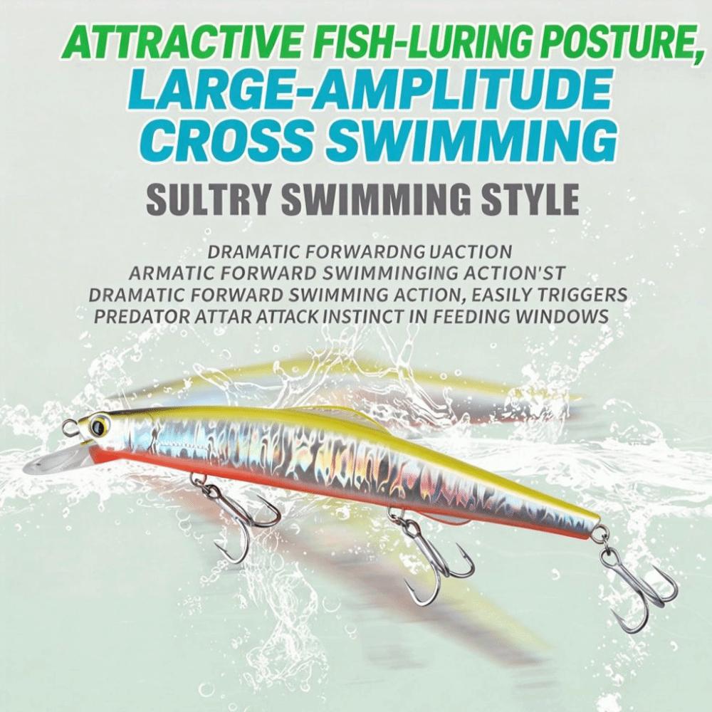Wide Tongue Depressor Simulated Fish Body 3D Bionic Fish Eyes Hard Bait Freshwater Fishing