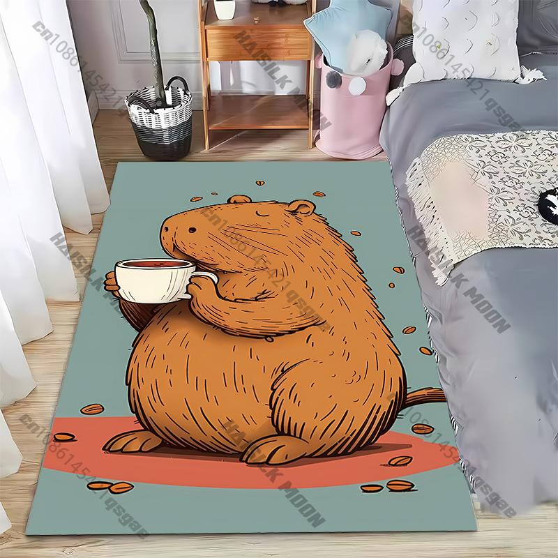 Cartoon Otter Carpet Non Slip Floor Mat for Living Room Kitchen Entrance Door Balcony Washable Rug Home Decor  Play Mats Home