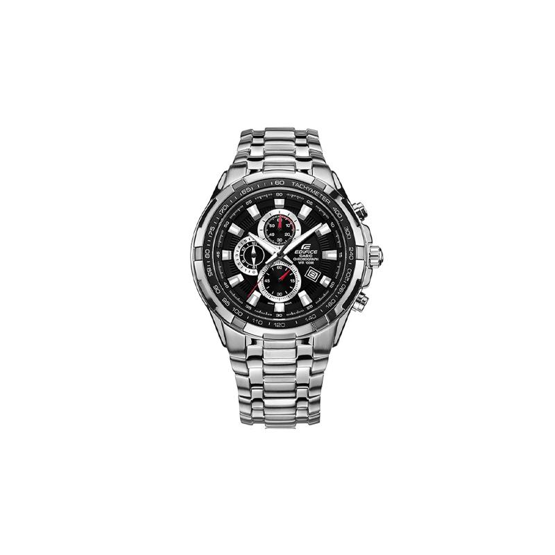 Casio EDIFICE Series Classic Racing Chronograph Sports Waterproof Quartz Movement Stainless Steel Strap Japanese and Korean Watch Men's EF-539D-1A